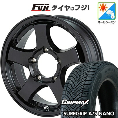 【新品】ジムニー オールシーズンタイヤ ホイール4本セット 175/80R16 グリップマックス シュアグリップ オールシーズン ナノ(限定) ショウワガレージ TYPE-M 5.5J 16インチ(送料無料)