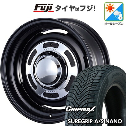 【新品】ジムニー オールシーズンタイヤ ホイール4本セット 175/80R16 グリップマックス シュアグリップ オールシーズン ナノ(限定) モーターファーム ソノーラ 5.5J 16インチ(送料無料)