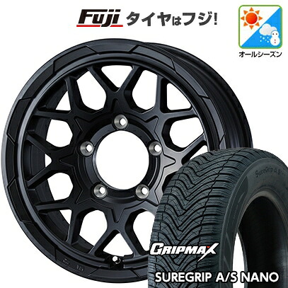 【新品】ジムニー オールシーズンタイヤ ホイール4本セット 175/80R16 グリップマックス シュアグリップ オールシーズン ナノ(限定) WEDS ウェッズアドベンチャー スタットベルク2 5.5J 16インチ(送料無料)