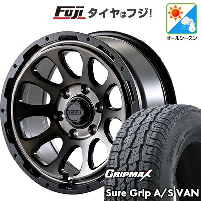 【新品】ハイエース200系 オールシーズンタイヤ ホイール4本セット 215/60R17 109/107H グリップマックス シュアグリップ オールシーズン Van(限定) モーターファーム ファームD10 7J 17インチ(送料無料)