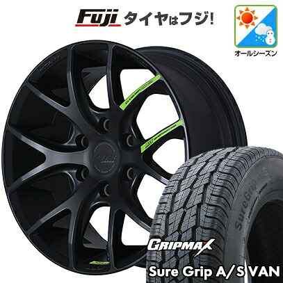 【新品】キャラバン オールシーズンタイヤ ホイール4本セット 215/60R17 109/107H グリップマックス シュアグリップ オールシーズン Van(限定) エムテクノ M.T.S.JAPAN SSL6 LMS edition forキャラバン 6.5J 17インチ(送料無料)