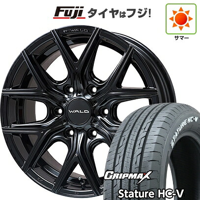 【新品】ハイエース200系 夏タイヤ ホイール4本セット 215/60R17 109/107S グリップマックス スタチャー HC-V RWL(限定) WALD ヴァルド イリマ 1P I11-C 限定カラー 6.5J 17インチ(送料無料)|フジ スペシャルセレクション