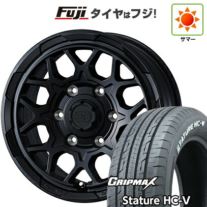 【新品】ハイエース200系 夏タイヤ ホイール4本セット 195/80R15 107/105Q グリップマックス スタチャー HC-V RWL（限定） WEDS ウェッズアドベンチャー スタットベルク2 6J 15インチ(送料無料)