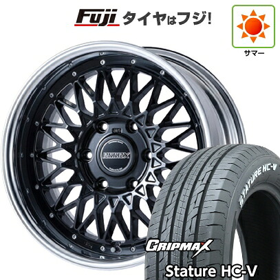 【新品】キャラバン 夏タイヤ ホイール4本セット 215/60R17 109/107S グリップマックス スタチャー HC-V RWL（限定） エセックス ENCM 2P 7J 17インチ(送料無料)