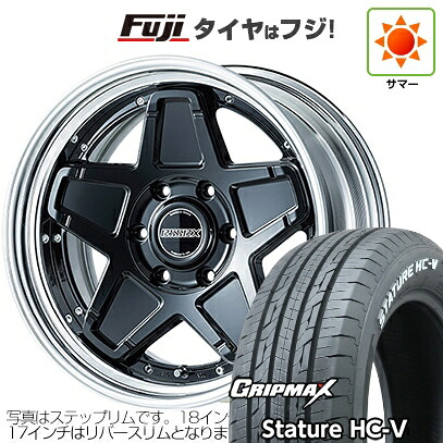 【新品】キャラバン 夏タイヤ ホイール4本セット 215/60R17 109/107S グリップマックス スタチャー HC-V RWL（限定） エセックス ENCS 2P 7J 17インチ(送料無料)