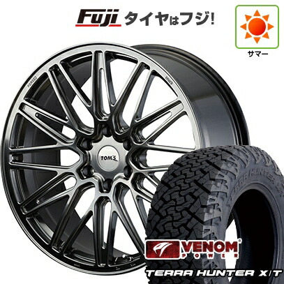 【新品】ランクル250/ランクル300 夏タイヤ ホイール4本セット 285/45R22 ヴェノムパワー テラハンターX/T BSW(限定) TOMS トムス(トヨタ車専用) TWF06【限定】 10J 22インチ(送料無料)