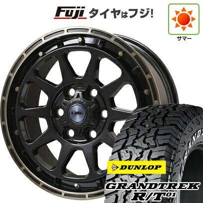【新品】ランクル250/ランクル300 夏タイヤ ホイール4本セット 265/65R18 ダンロップ グラントレック R/T01 RWL/RBL レアマイスター LMG DIEZ グロスブラック/ブロンズクリア トヨタ用 8J 18インチ(送料無料)|フジ スペシャルセレクション