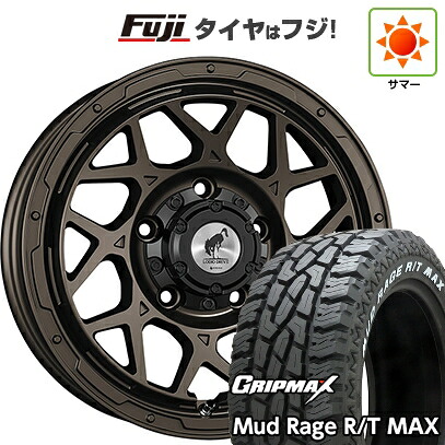 【新品】ジムニー 夏タイヤ ホイール4本セット 185/85R16 グリップマックス マッドレイジR/T MAX RWL(限定2024年製) スーパースター ロディオドライブ 8M MONO 5.5J 16インチ(送料無料)