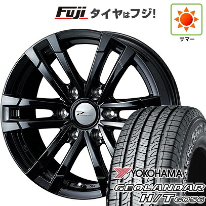 【新品】ハイエース200系 夏タイヤ ホイール4本セット 195/80R15 107/105L ヨコハマ ジオランダー H/T G056 WL/RBL WEDS ウェッズアドベンチャー プロディータ HC2 ブラック 限定 6J 15インチ(送料無料)｜フジ スペシャルセレクション