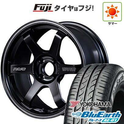 【新品 軽自動車】タフト ソリオ 夏タイヤ ホイール4本セット 165/65R15 ヨコハマ ブルーアース AE-01 RAYS レイズ ボルクレーシング TE37 ソニック Black Shadow LTD. 5J 15インチ(送料無料)｜フジ スペシャルセレクション