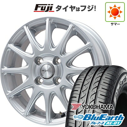 【新品 軽自動車】ハスラー デリカミニ(4WD) 夏タイヤ ホイール4本セット 165/60R15 ヨコハマ ブルーアース AE-01 ビッグウエイ BWスポーツ S-120 メタルシルバー 4.5J 15インチ(送料無料) 77,000円