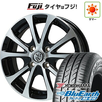 【新品国産車用4穴100】 夏タイヤ ホイール4本セット 175/65R15 ヨコハマ ブルーアース AE-01F ビッグウエイ TRG-バーン XPII 5.5J 15インチ(送料無料)|フジ スペシャルセレクション