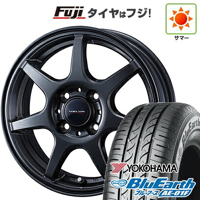 【新品国産車用4穴100】 夏タイヤ ホイール4本セット 185/60R15 ヨコハマ ブルーアース AE-01F WEDS ウェッズ ヴェルバ ワンダー 5.5J 15インチ(送料無料)|フジ スペシャルセレクション
