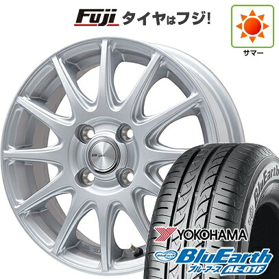 【新品 軽自動車】ソリオ ハスラー 夏タイヤ ホイール4本セット 165/70R14 ヨコハマ ブルーアース AE-01F ビッグウエイ BWスポーツ S-120 メタルシルバー 4.5J 14インチ(送料無料)