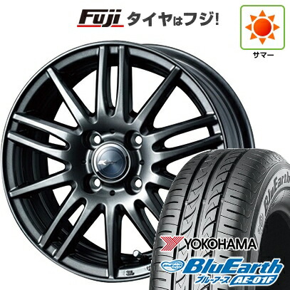 【新品国産車用4穴100】 夏タイヤ ホイール4本セット 165/70R14 ヨコハマ ブルーアース AE-01F WEDS ウェッズ ザミック ティート 5.5J 14インチ(送料無料)
