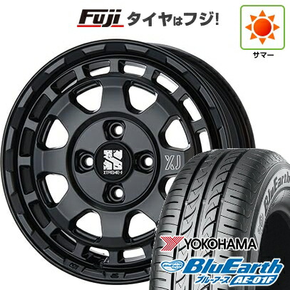 【新品 軽自動車】ソリオ ハスラー 夏タイヤ ホイール4本セット 165/70R14 ヨコハマ ブルーアース AE-01F MLJ エクストリームJ サバンザ 4.5J 14インチ(送料無料)