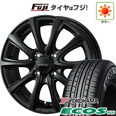 日本製【新品 軽自動車】N-BOX タント スペーシア 夏タイヤ ホイール4本セット 165/55R15 ヨコハマ エコス ES31 WEDS ウェッズ エリシア 4.5J 15インチ(送料無料)|フジ スペシャルセレクション
