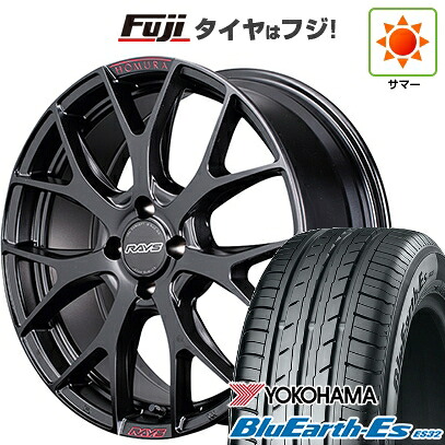 【新品国産車用4穴100】 夏タイヤ ホイール4本セット 205/40R17 ヨコハマ ブルーアース ES32 RAYS レイズ ホムラ 2X7FT SPORT EDITION 7J 17インチ(送料無料)