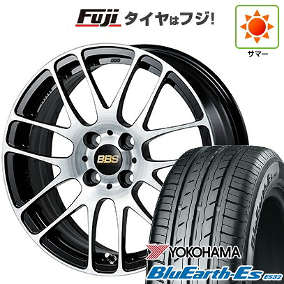 【新品】ルーミー・パッソ・ジャスティ・トール 夏タイヤ ホイール4本セット 175/55R15 ヨコハマ ブルーアース ES32 BBS JAPAN RE-L2 ブラックダイヤカット 6J 15インチ(送料無料)