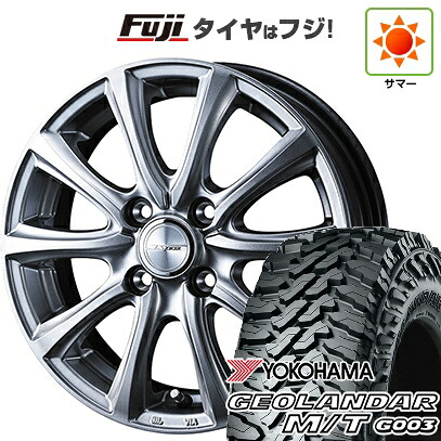 【新品 軽自動車】軽トラ 軽バン 夏タイヤ ホイール4本セット 145/80R12 80/78N ヨコハマ ジオランダー M/T G003 WEDS ウェッズ ジョーカー スマッシュ 4J 12インチ(送料無料)