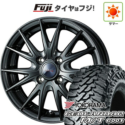 【新品 軽自動車】軽トラ 軽バン 夏タイヤ ホイール4本セット 145/80R12 80/78N ヨコハマ ジオランダー M/T G003 WEDS ウェッズ ヴェルバ スポルトII 4J 12インチ(送料無料)