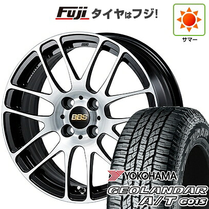 【新品 軽自動車】N-BOX タント スペーシア 夏タイヤ ホイール4本セット 165/55R15 ヨコハマ ジオランダー A/T G015 RBL BBS JAPAN RE-L2 ブラックダイヤカット 4.5J 15インチ(送料無料)