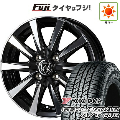 【新品 軽自動車】N-BOX タント スペーシア 夏タイヤ ホイール4本セット 165/55R15 ヨコハマ ジオランダー A/T G015 RBL WEDS ウェッズ ライツレー DI 4.5J 15インチ(送料無料)