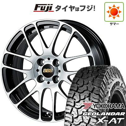 【新品 軽自動車】ハスラー デリカミニ(4WD) 夏タイヤ ホイール4本セット 165/60R15 ヨコハマ ジオランダー X-AT G016 RBL BBS JAPAN RE-L2 ブラックダイヤカット 5J 15インチ(送料無料)
