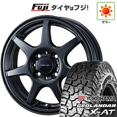 【新品 軽自動車】N-BOX タント スペーシア 夏タイヤ ホイール4本セット 155/65R14 ヨコハマ ジオランダー X-AT G016 RBL WEDS ウェッズ ヴェルバ ワンダー 4.5J 14インチ(送料無料)|フジ スペシャルセレクション