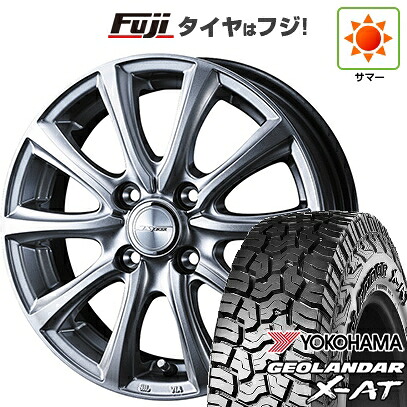 【新品 軽自動車】N-BOX タント スペーシア 夏タイヤ ホイール4本セット 155/65R14 ヨコハマ ジオランダー X-AT G016 RBL WEDS ウェッズ ジョーカー スマッシュ 4.5J 14インチ(送料無料)|フジ スペシャルセレクション