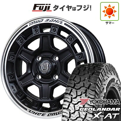【新品 軽自動車】N-BOX タント スペーシア 夏タイヤ ホイール4本セット 155/65R14 ヨコハマ ジオランダー X-AT G016 RBL インターミラノ MUD BAHN XR-710C 5J 14インチ(送料無料)|フジ スペシャルセレクション