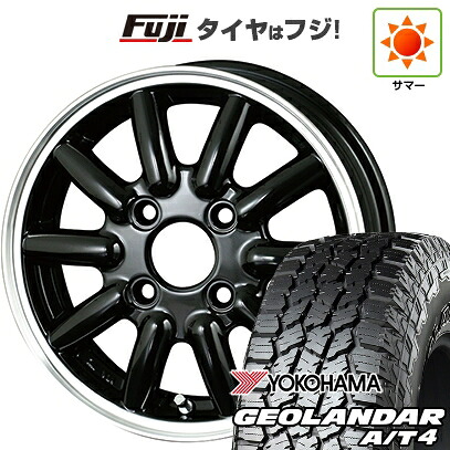 【新品 軽自動車】N-BOX タント スペーシア 夏タイヤ ホイール4本セット 155/65R14 ヨコハマ ジオランダー A/T4 G018 RBL アルジェノン フェニーチェ RX-1 4.5J 14インチ(送料無料)