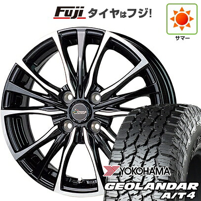 【新品 軽自動車】N-BOX タント スペーシア 夏タイヤ ホイール4本セット 155/65R14 ヨコハマ ジオランダー A/T4 G018 RBL ホットスタッフ クロノス CH-110 4.5J 14インチ(送料無料)