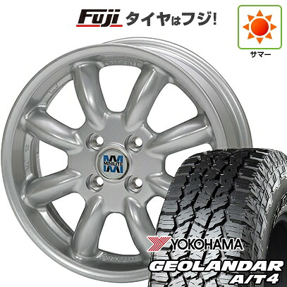 【新品 軽自動車】N-BOX タント スペーシア 夏タイヤ ホイール4本セット 155/65R14 ヨコハマ ジオランダー A/T4 G018 RBL ミニライト 5J 14インチ(送料無料)