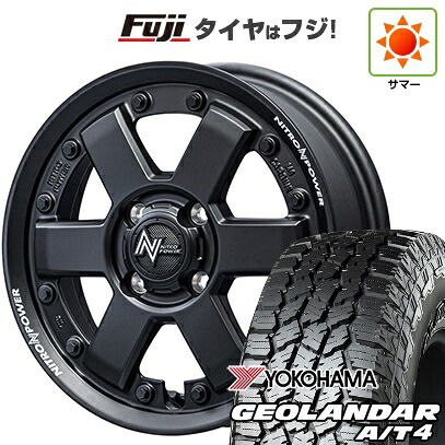【新品 軽自動車】N-BOX タント スペーシア 夏タイヤ ホイール4本セット 155/65R14 ヨコハマ ジオランダー A/T4 G018 RBL MID WHEELS NITRO POWER M6 カービン 4.5J 14インチ(送料無料)
