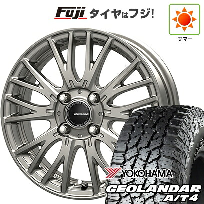 【新品 軽自動車】N-BOX タント スペーシア 夏タイヤ ホイール4本セット 155/65R14 ヨコハマ ジオランダー A/T4 G018 RBL コーセイ クレイシズ SE48 4.5J 14インチ(送料無料)