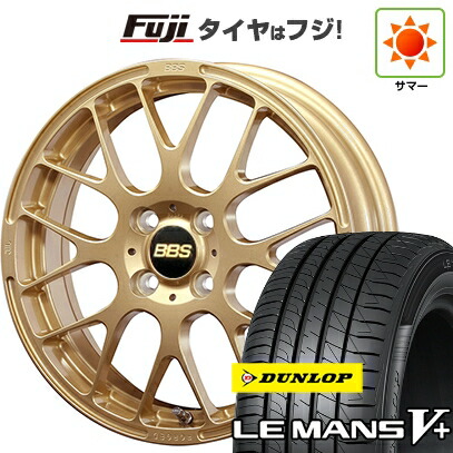 【新品国産車用4穴100】 夏タイヤ ホイール4本セット 195/45R16 ダンロップ ルマン V+(ファイブプラス) BBS JAPAN RP 6J 16インチ(送料無料)