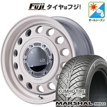 【新品 軽自動車】N-BOX タント スペーシア オールシーズンタイヤ ホイール4本セット 155/65R14 クムホ マーシャル MH22 オールシーズン(限定) MID WHEELS ガルシア シスコ タイプ2 4.5J 14インチ(送料無料)