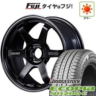 【新品 軽自動車】N-BOX タント スペーシア 夏タイヤ ホイール4本セット 165/55R15 ブリヂストン エコピア NH200 C RAYS レイズ ボルクレーシング TE37 ソニック Black Shadow LTD. 5J 15インチ(送料無料)|フジ スペシャルセレクション