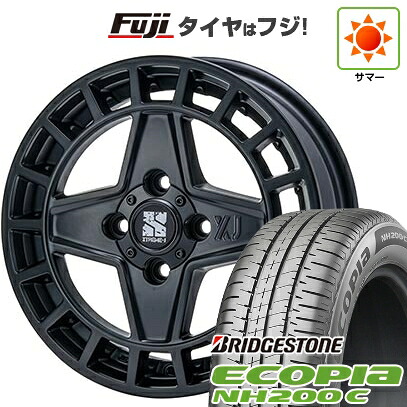 【新品 軽自動車】N-BOX タント スペーシア 夏タイヤ ホイール4本セット 165/55R15 ブリヂストン エコピア NH200 C MLJ エクストリームJ クアッド 4.5J 15インチ(送料無料)
