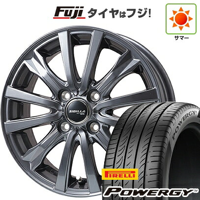 【新品 軽自動車】N-BOX タント スペーシア 夏タイヤ ホイール4本セット 165/55R15 ピレリ パワジー トピー シビラ NEXT W-5 ディープグレー【限定】 4.5J 15インチ(送料無料)｜フジ スペシャルセレクション