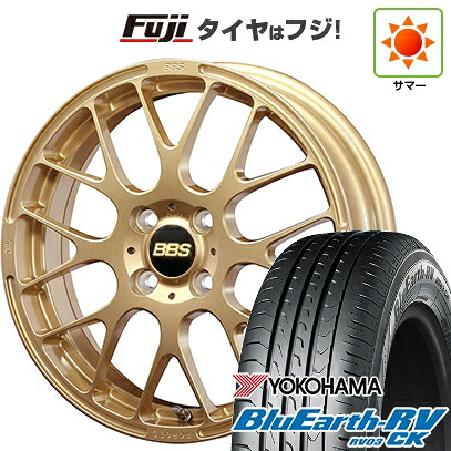 【パンク保証付き】【新品国産車用4穴100】 夏タイヤ ホイール4本セット 175/65R15 ヨコハマ ブルーアース RV-03CK BBS JAPAN RP 6J 15インチ(送料無料)
