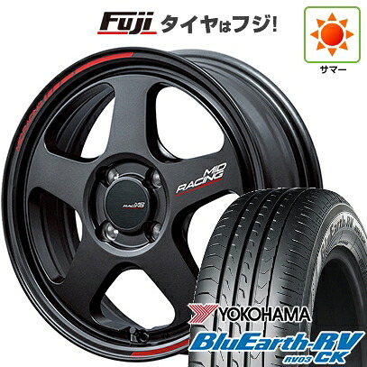【パンク保証付き】【新品】クロスビー/イグニス 夏タイヤ ホイール4本セット 175/60R16 ヨコハマ ブルーアース RV-03CK MID WHEELS MID RACING TR50 6J 16インチ(送料無料)|フジ スペシャルセレクション