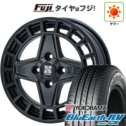 【パンク保証付き】【新品 軽自動車】タフト ソリオ 夏タイヤ ホイール4本セット 165/65R15 ヨコハマ ブルーアース RV-03CK MLJ エクストリームJ クアッド 4.5J 15インチ(送料無料)｜フジ スペシャルセレクション