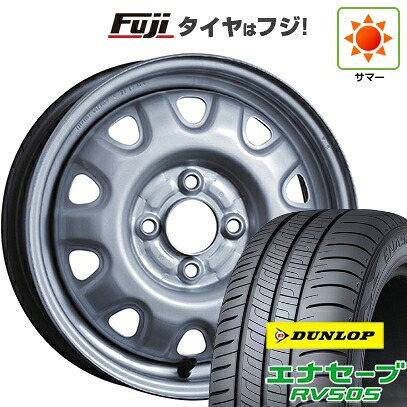 【新品 軽自動車】ハスラー 夏タイヤ ホイール4本セット 165/65R14 ダンロップ エナセーブ RV505 トピー スチールホイル M73 4.5J 14インチ(送料無料)