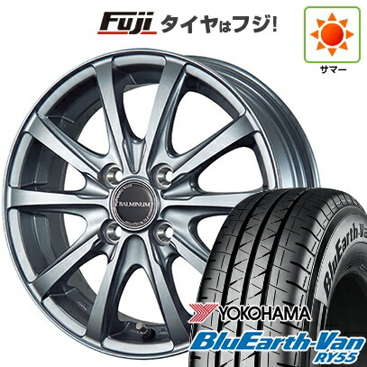 【新品】プロボックス/サクシード(リフトアップ) 夏タイヤ ホイール4本セット 185/80R14 102/100N ヨコハマ ブルーアース Van RY55 ブリヂストン バルミナ LS10 5J 14インチ(送料無料)|フジ スペシャルセレクション