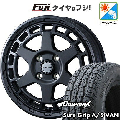 【新品】プロボックス/サクシード(160系) オールシーズンタイヤ ホイール4本セット 155R14C 88/86T グリップマックス シュアグリップ オールシーズン Van(限定) WEDS ウェッズアドベンチャー マッドヴァンス X タイプS 5J 14インチ(送料無料)
