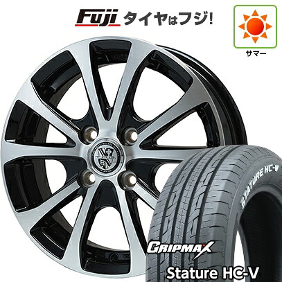 【新品 軽自動車】軽トラ 軽バン 夏タイヤ ホイール4本セット 145/80R12 80/78Q グリップマックス スタチャー HC-V RWL（限定） ビッグウエイ TRG-バーン XPII 3.5J 12インチ(送料無料)｜フジ スペシャルセレクション