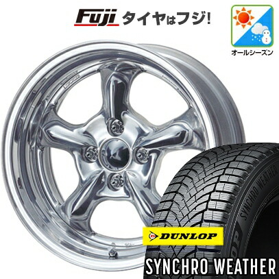 【新品 軽自動車】N-BOX タント スペーシア オールシーズンタイヤ ホイール4本セット 165/55R15 ダンロップ シンクロウェザー WORK ワーク グッカーズ HEMI 5.5J 15インチ(送料無料)|フジ スペシャルセレクション