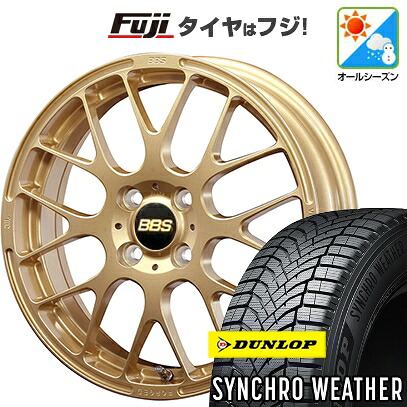 【新品 軽自動車】N-BOX タント スペーシア オールシーズンタイヤ ホイール4本セット 165/55R15 ダンロップ シンクロウェザー BBS JAPAN RP 5J 15インチ(送料無料)｜フジ スペシャルセレクション